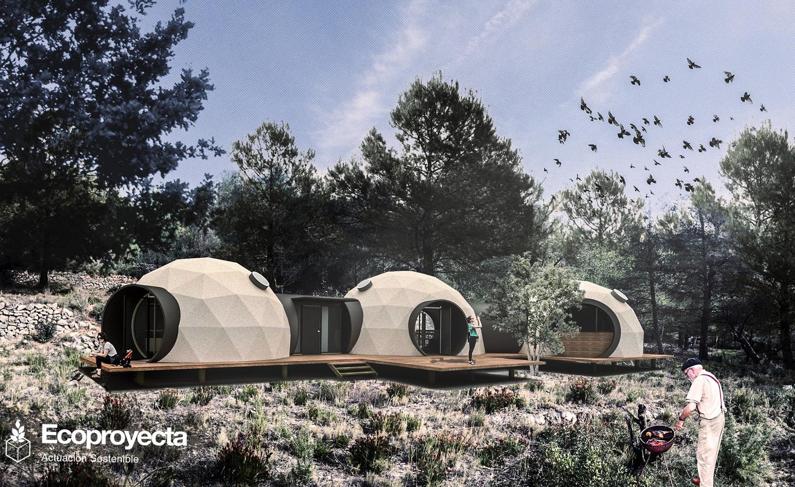 Ecological and geodesic house in Alcora (Castellón)
