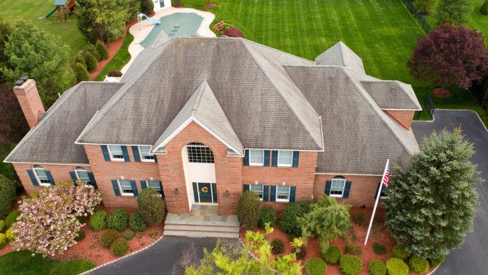 house aerial view